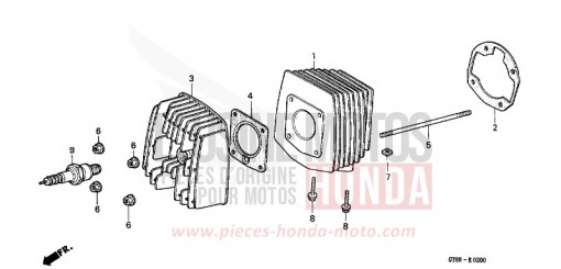 CYLINDRE/CULASSE PK50N de 1992